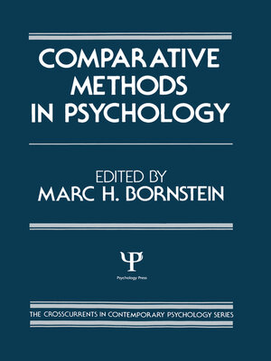 cover image of Comparative Methods in Psychology